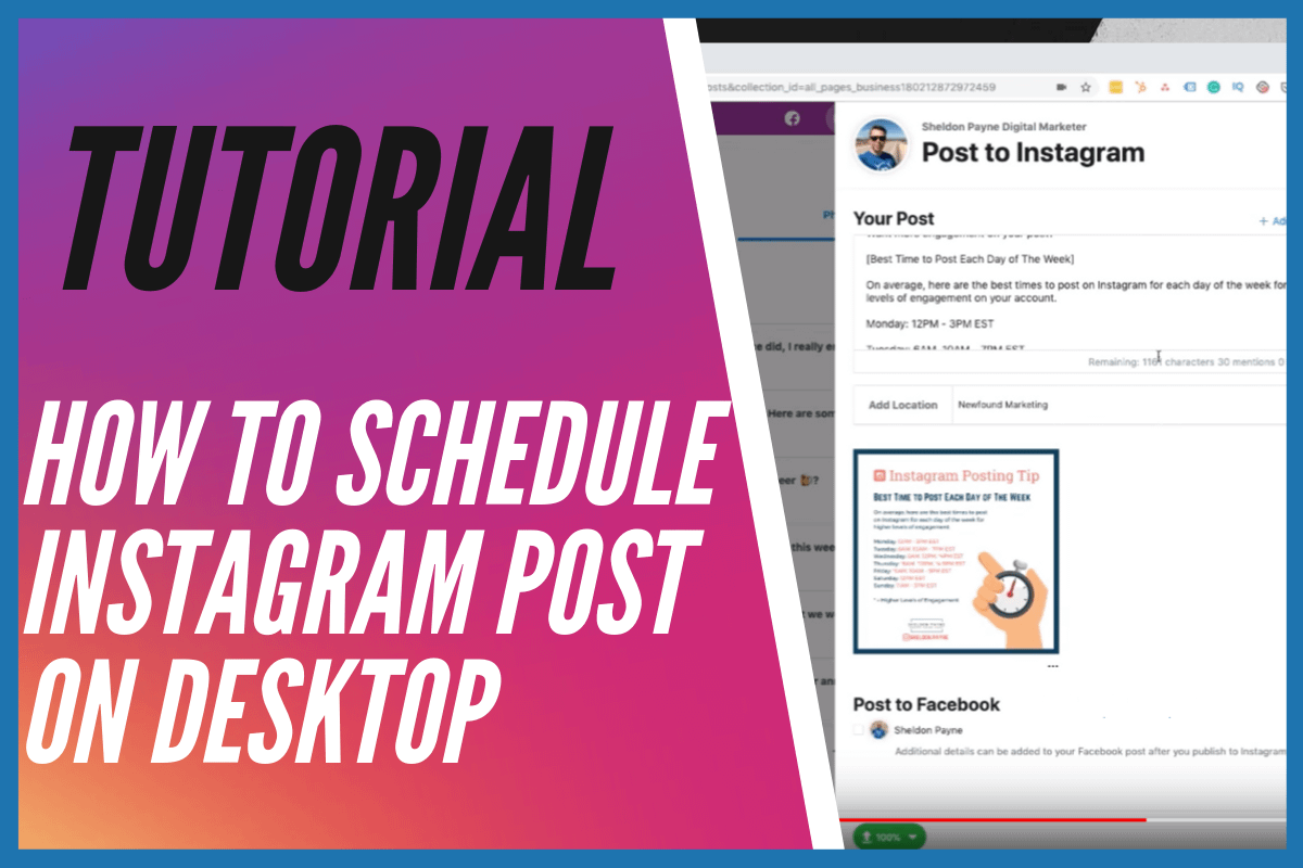 How to Schedule Instagram Post on Desktop with Facebook Creator Studio